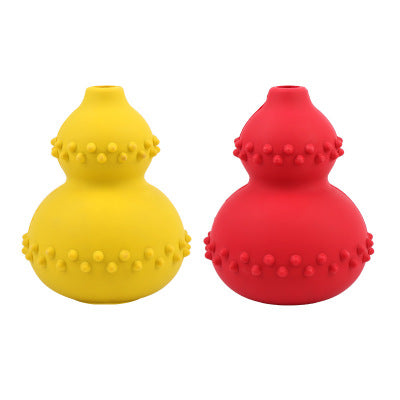 Pet Food Leakage Toy Dog Natural Rubber Educational Toy Choke Proof Gourd Slow Food Dog Toy