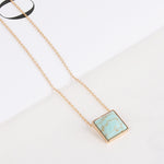 Alloy Inlaid Natural Stone Exquisite Texture Fairy Style Necklace