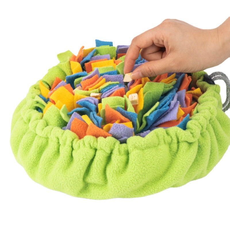 Pet Rainbow Smell Bag Can Contain Multi Functional Dog Sniff Pad, Slow Food Hidden Food Bowl