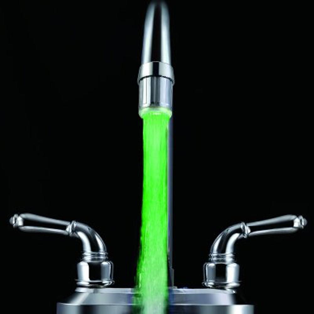 IMC Hot High-Quality 3-Color Water Glow LED Faucet Light