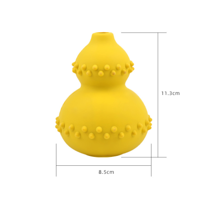Pet Food Leakage Toy Dog Natural Rubber Educational Toy Choke Proof Gourd Slow Food Dog Toy