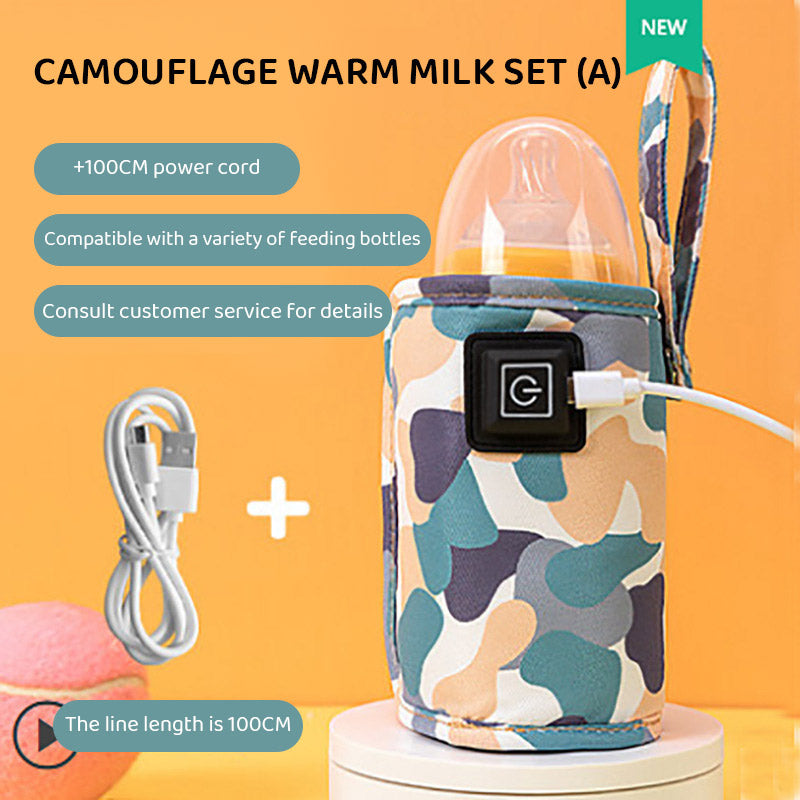 Usb Milk Bottle Insulation Cover, Outdoor Portable Heating, Universal Warming Cover for Children, Constant Temperature Heating