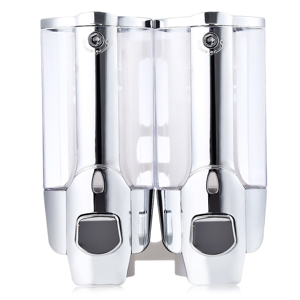 700ML Soap Dispenser Lotion Pump Wall Mount Dual Shampoo Box