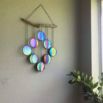 Hanging Ornaments Garland-Decor Mirror Art-Rainbow-Moon-Phase Boho Home Chic