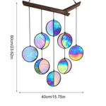 Hanging Ornaments Garland-Decor Mirror Art-Rainbow-Moon-Phase Boho Home Chic