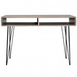 Desk with 2 Compartments Gray