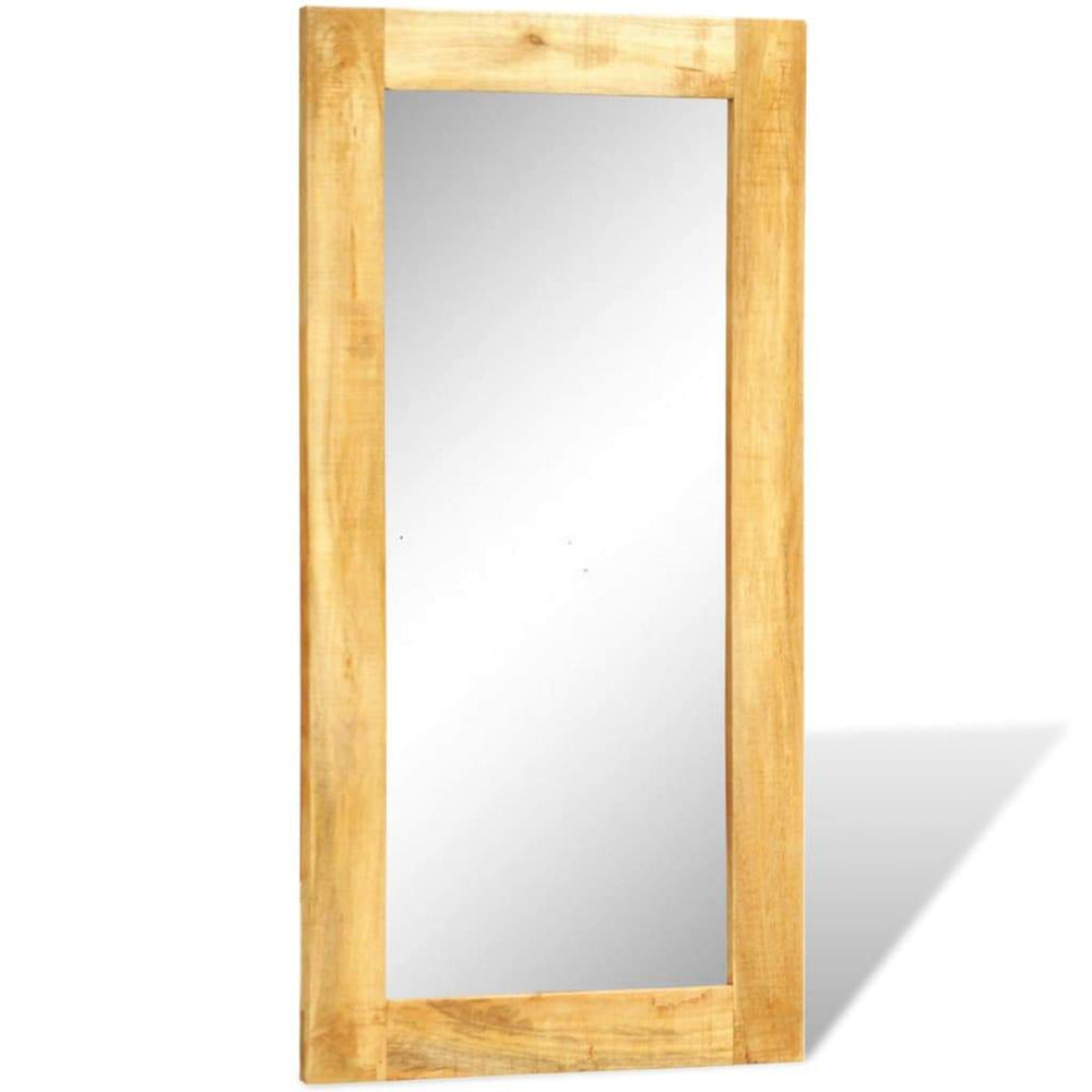Solid Wood Framed Rectangle Wall Mirror 47.2"x23.6"