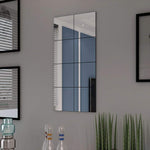 8/16x Frameless Mirror Tiles Glass Wall Mirror Home Decor Bathroom