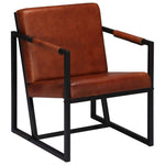 Armchair Real Leather Chair Seating Home Seat Furniture Multi Colors