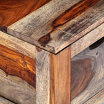 Coffee Table Gray 39.4"x19.7"x11.8" Solid Sheesham Wood