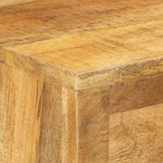 Shoe Cabinet 33.9"x13.8"x21.7" Solid Mango Wood