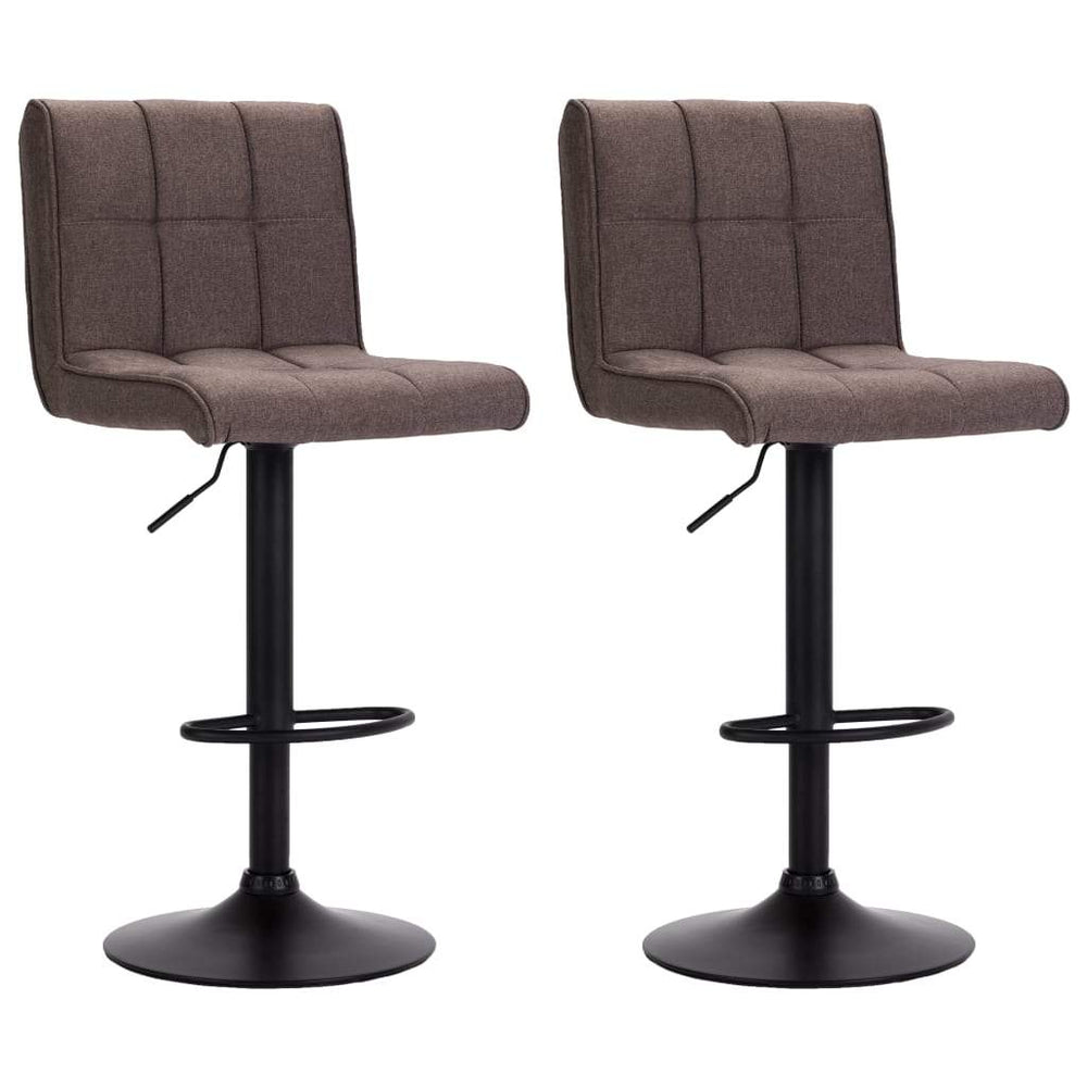 1/2x Bar Stool Fabric Pub Counter Swivel Office Bar Chair Multi Colors