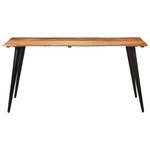 Solid Acacia Wood Dining Table w/ Live Edges Dinner Kitchen Multi Sizes