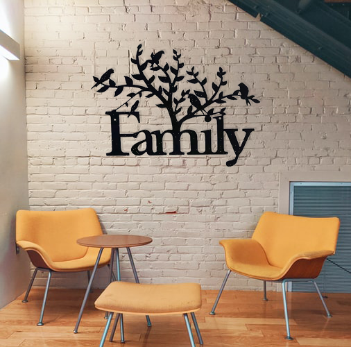 Family Tree - Metal Wall Art