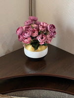 Handpainted Glass Vase for Flowers