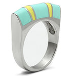 TK528 - High polished (no plating) Stainless Steel Ring with No Stone