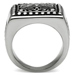 TK585 - High polished (no plating) Stainless Steel Ring with No Stone