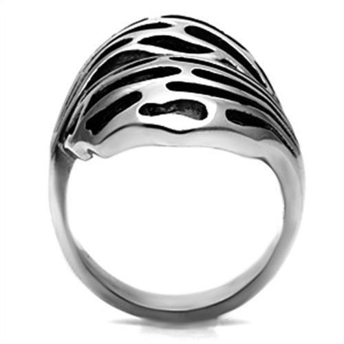 TK636 - High polished (no plating) Stainless Steel Ring with No Stone